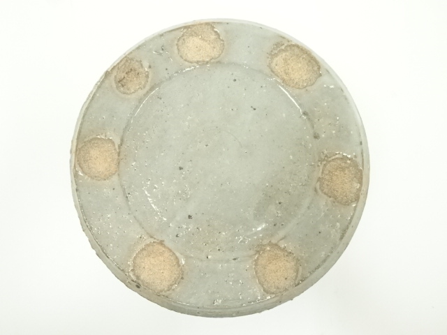  朝日窯　七十四代　朝日豊斎造　燔師櫛目建水（共箱）